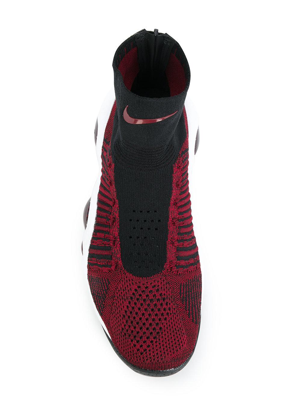 Nike Cotton Sock Style Sneakers in Red 