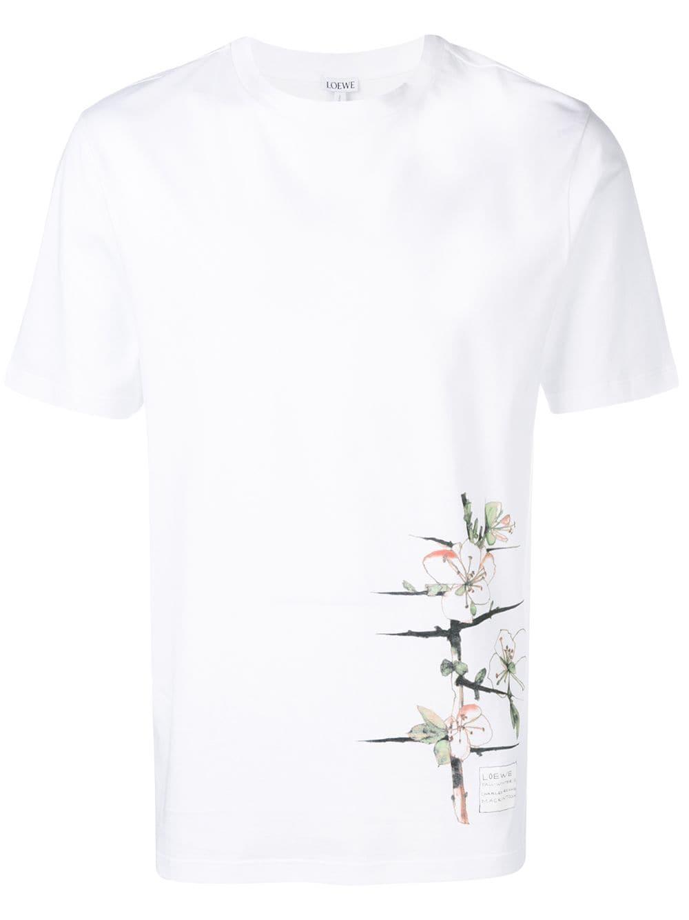 Loewe Botanical T-shirt in White for 