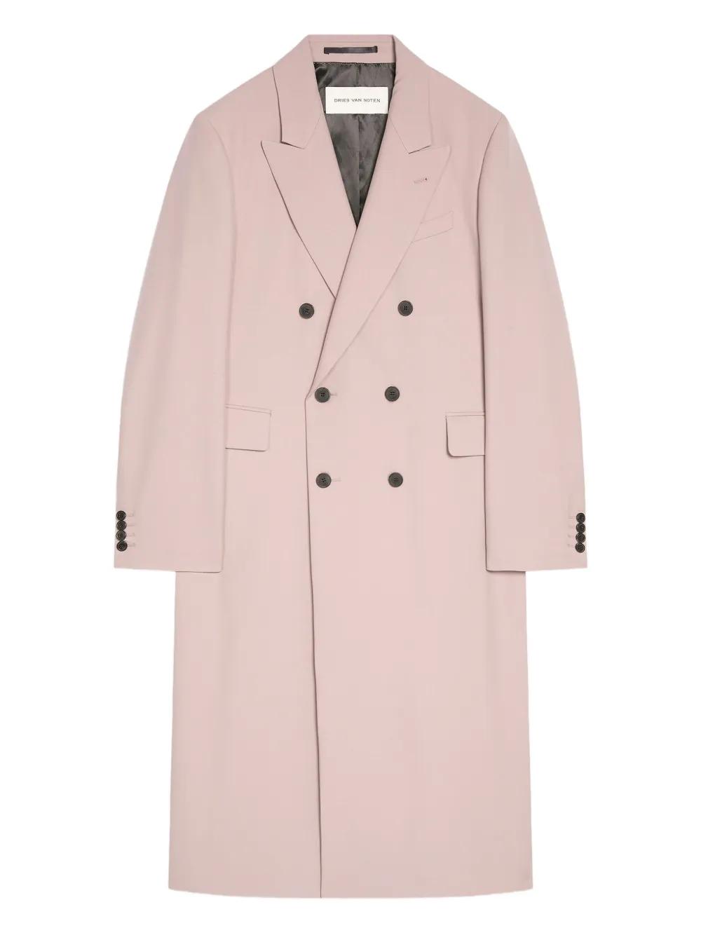 DRIES VAN NOTEN ピーコート サイズ48 ベージュ DRIES VAN NOTEN - DRIES VAN NOTEN ドリスヴァンノッテン 19AW