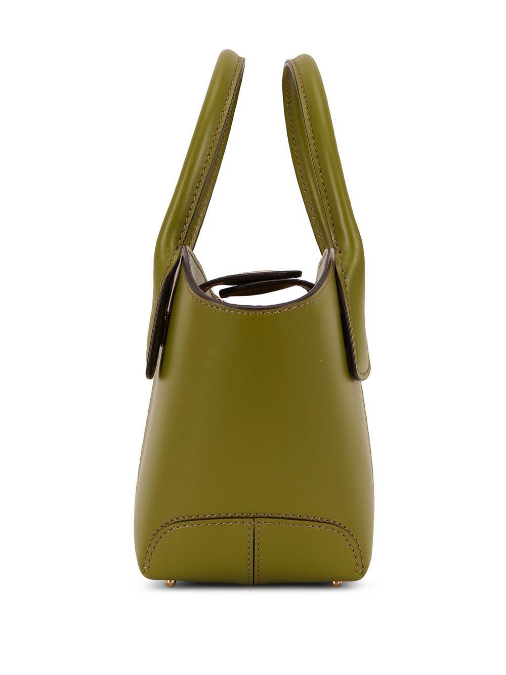 Tod's Leather Micro Vaso Tote Bag in Green | Lyst
