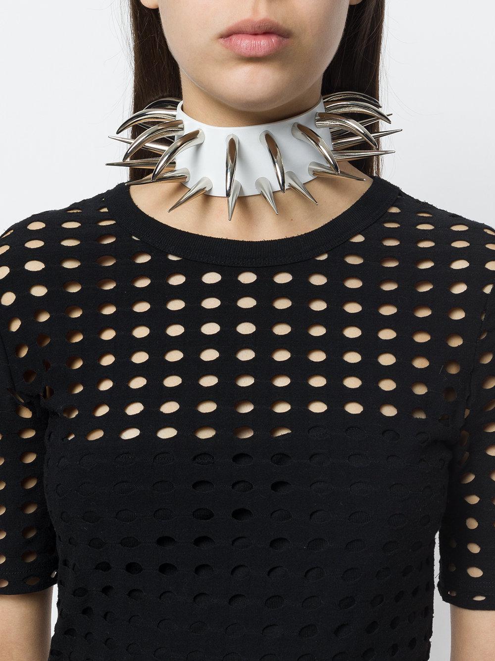 Junya Watanabe Spike Choker in White | Lyst