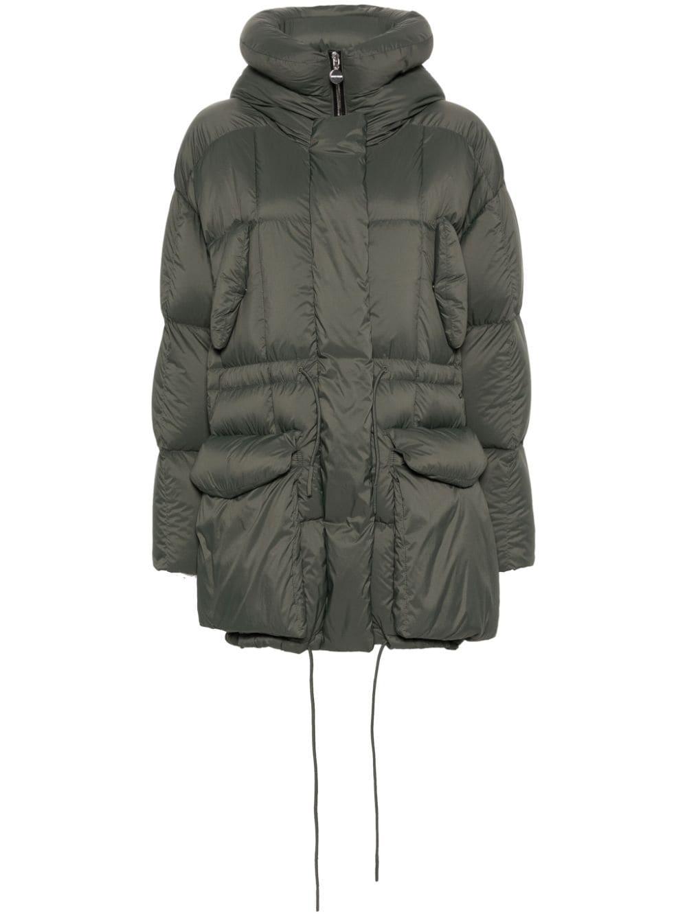Ienki Ienki Belted Quilted Puffer Jacket in Gray Lyst
