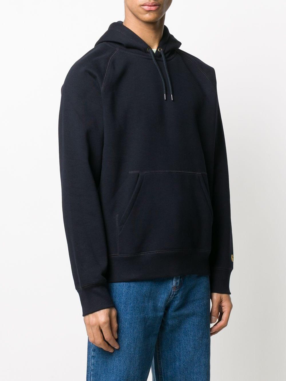 Carhartt WIP Synthetic Chase Long-sleeved Hoodie in Blue for Men - Lyst