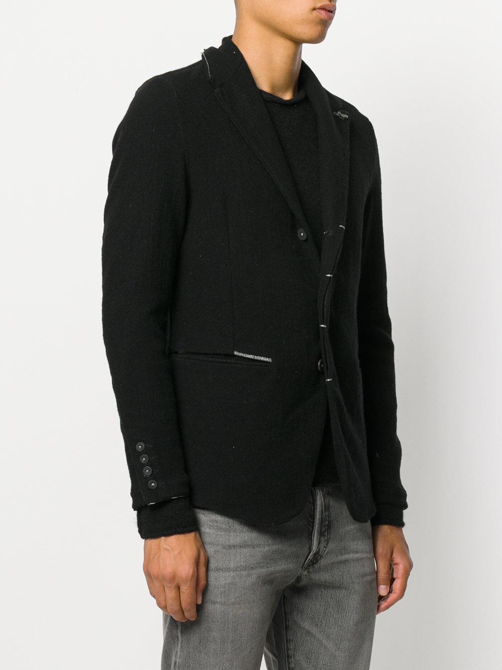Transit Wool Deconstructed Blazer in Black for Men - Lyst