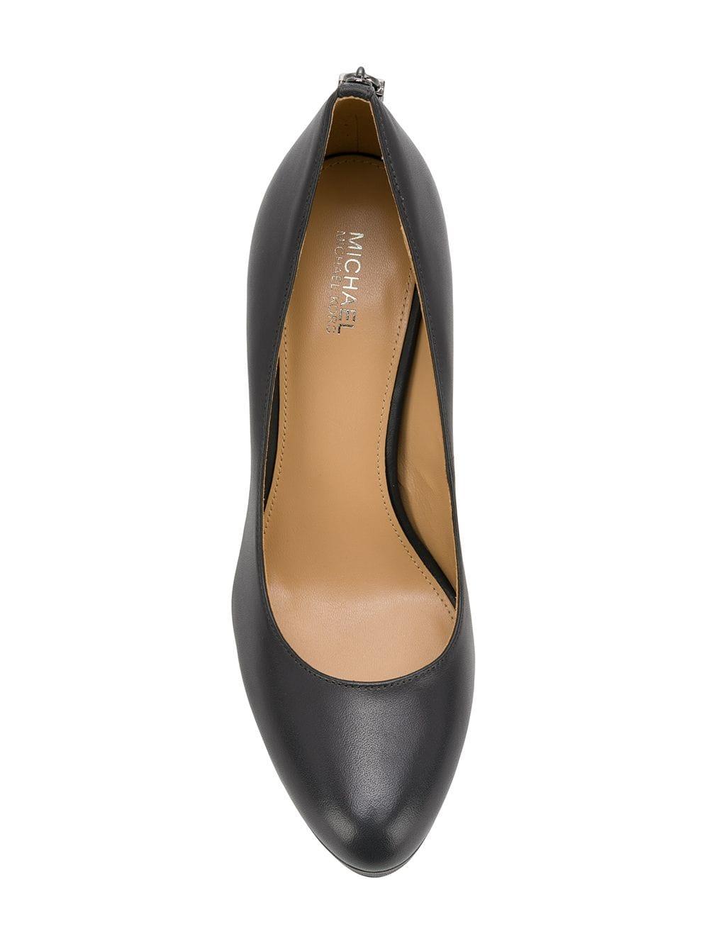 MICHAEL Michael Kors Padlock Pumps in Grey Lyst Australia