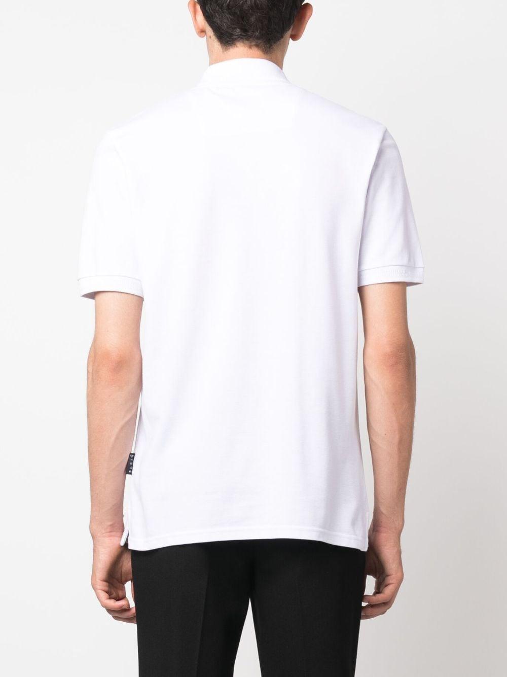 Philipp Plein Scorpion Cotton Polo Shirt in White for Men | Lyst