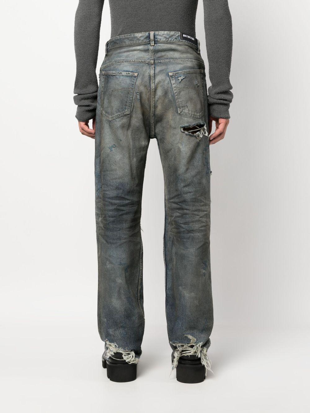 Balenciaga Ripped Loose-fit Jeans in Blue for Men | Lyst Balenciaga Ripped Loose-fit Jeans in Blue for Men | Lyst