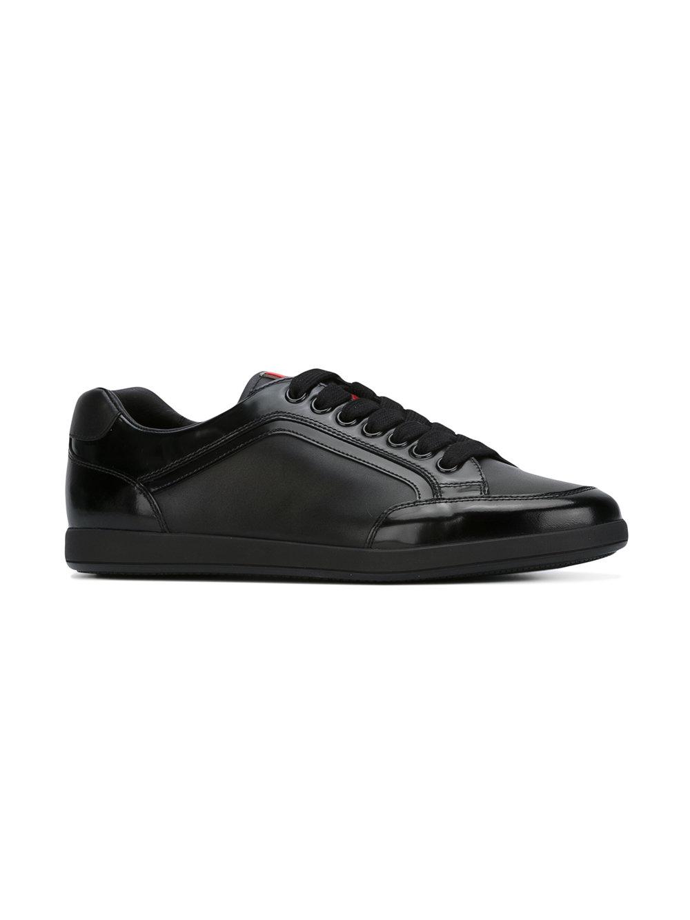 prada panelled low top sneakers