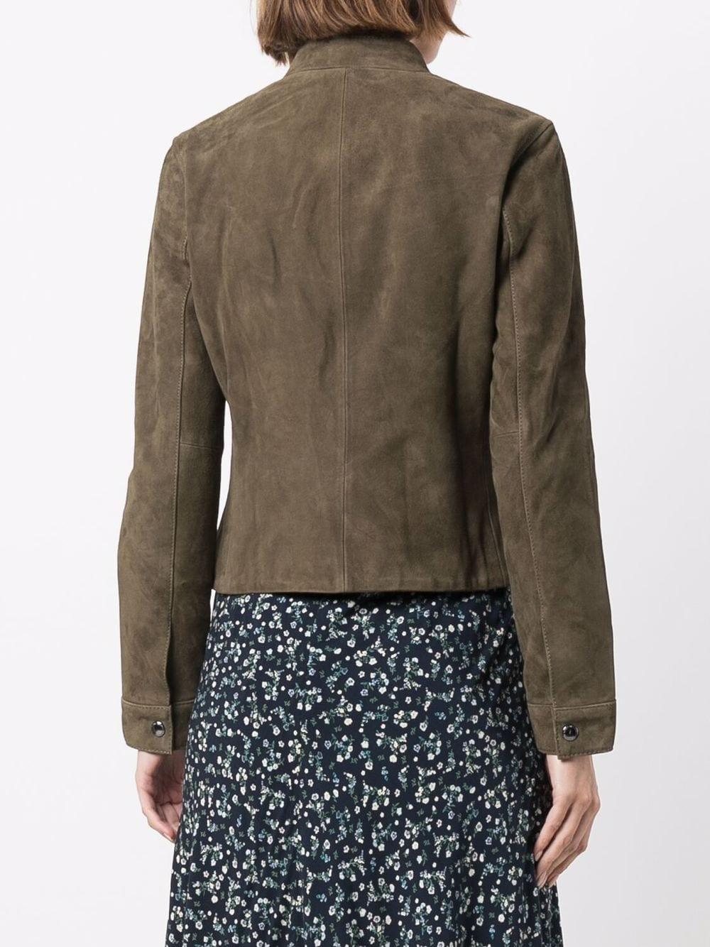 Tommy Hilfiger Nadia Suede Jacket in Green | Lyst