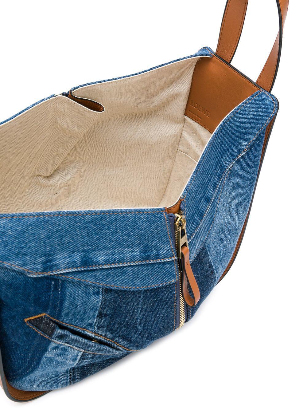 New Loewe Hammock DW Sailor Small Shoulder Bag, BLUE/WHITE MSRP $2550