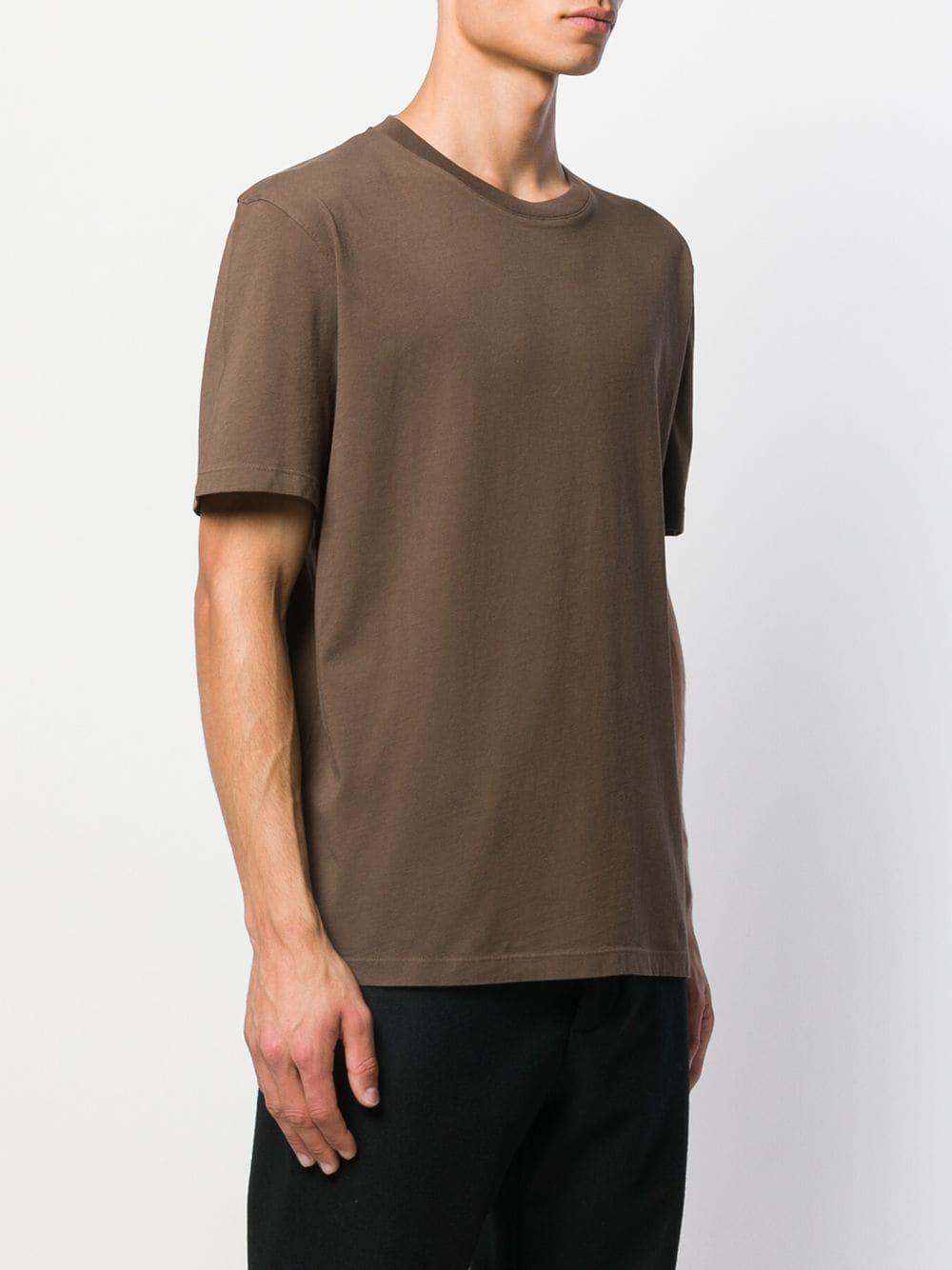 Maison Margiela Cotton Short-sleeved T-shirt in Brown for Men - Lyst