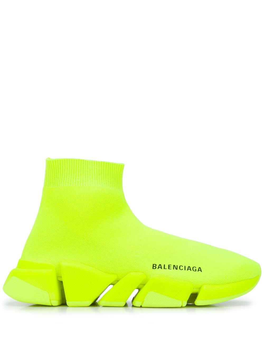 Balenciaga Speed 2.0 Sneakers Aus Stretch-strick in Gelb | Lyst AT