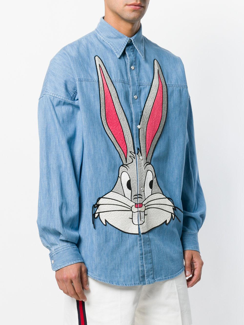 Gucci Bugs Bunny Denim Short in Blue 