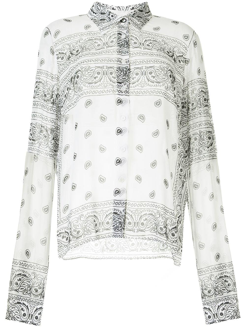 Dion Lee Paisley Bandana Print Shirt 