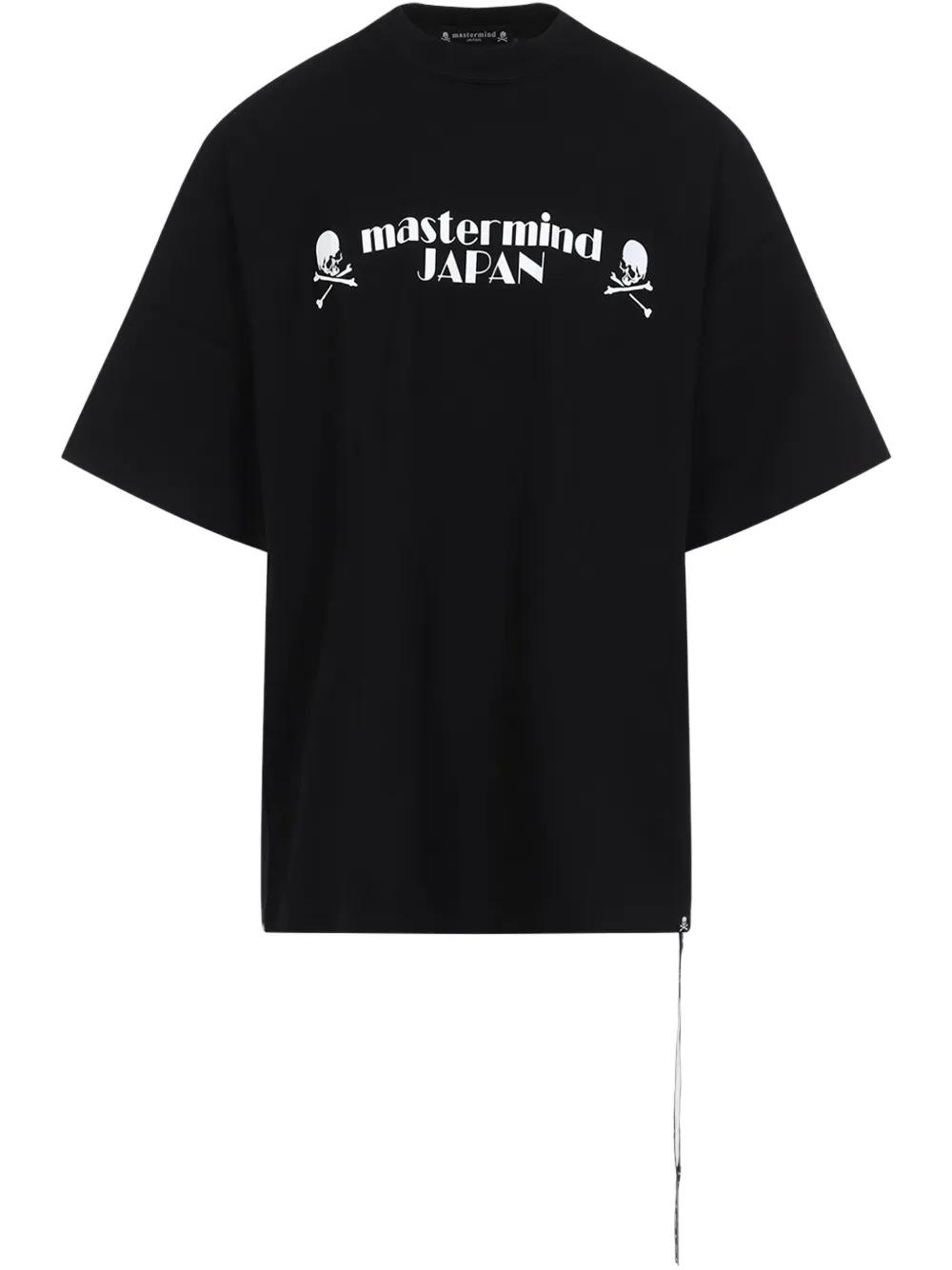 Tシャツ・カットソー MASTERMIND JAPAN UNIVERSITY T-SHIRT mastermind JAPAN Black Printed T-Shirt mastermind JAPAN