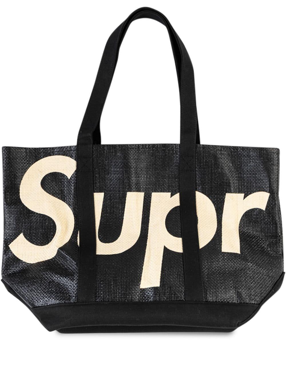 Supreme Raffia Tote Blackトートバッグ トート - www.sorbillomenu.com