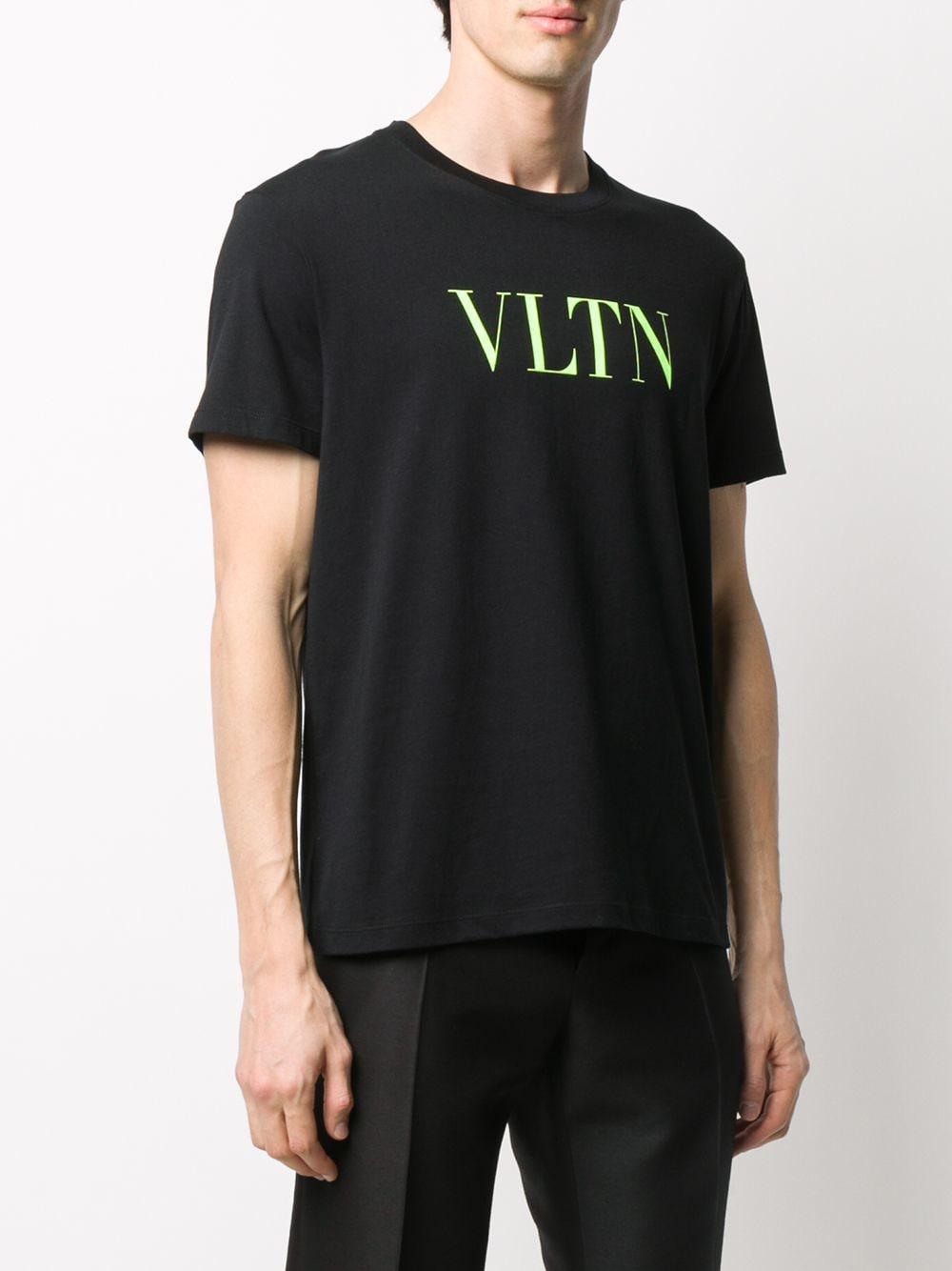 Valentino Cotton Vltn Print T-shirt in Black for Men - Lyst