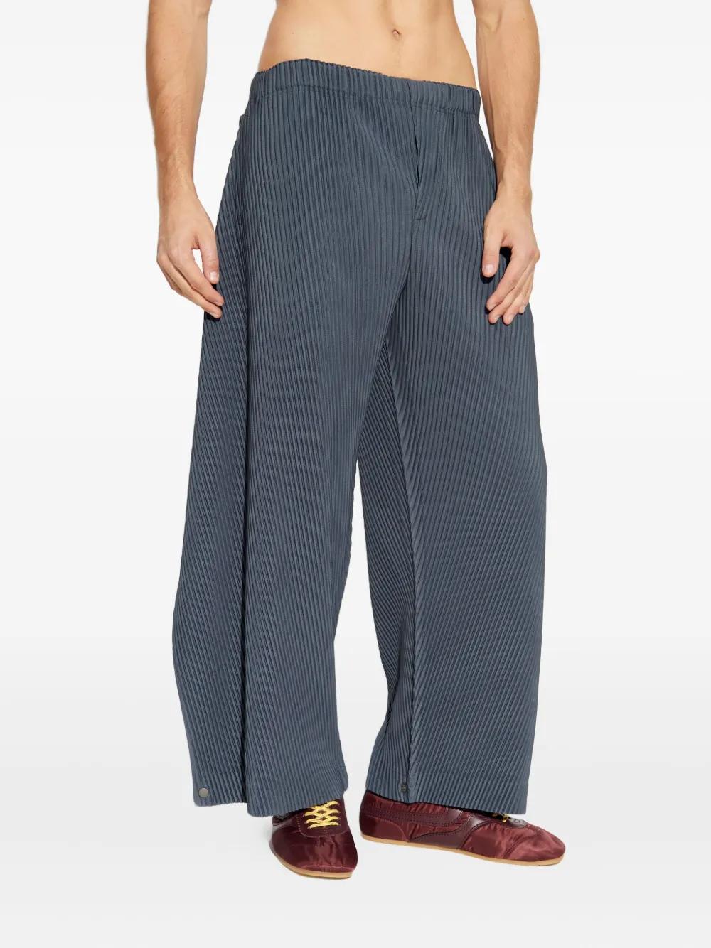 Homme Plissé Issey Miyake Angular Stone Trousers in Blue for Men
