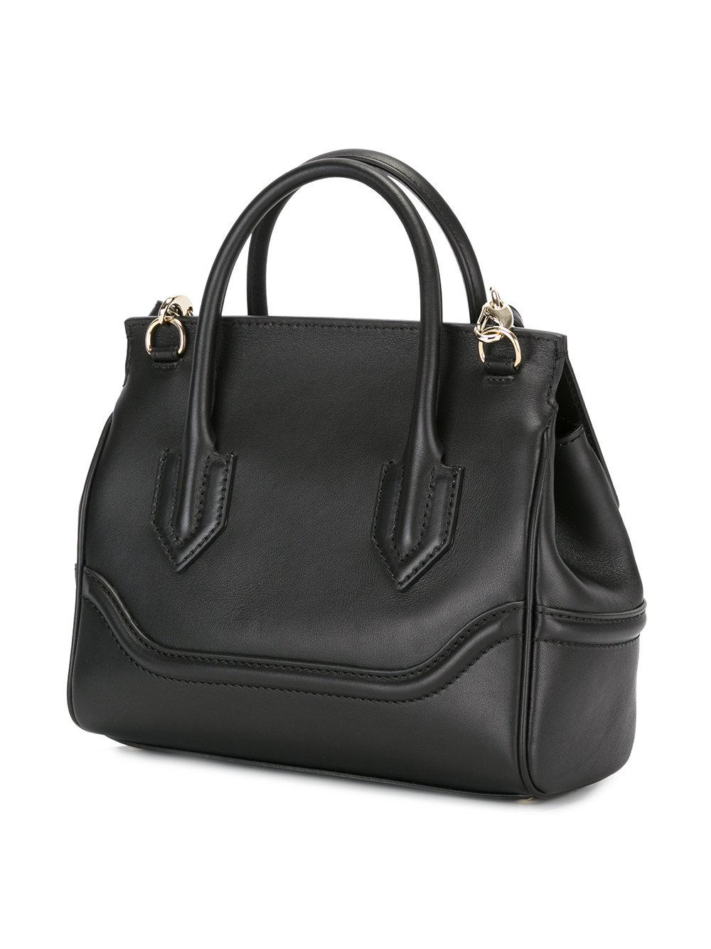 Versace Leather Palazzo Empire Shoulder Bag in Black - Lyst