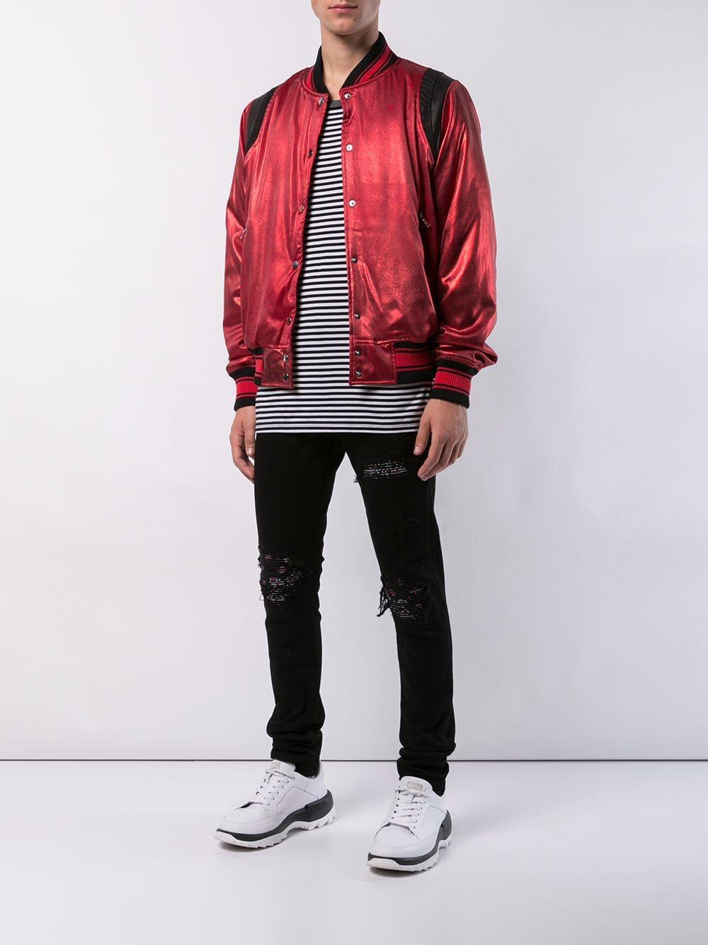 silk baseball jacket