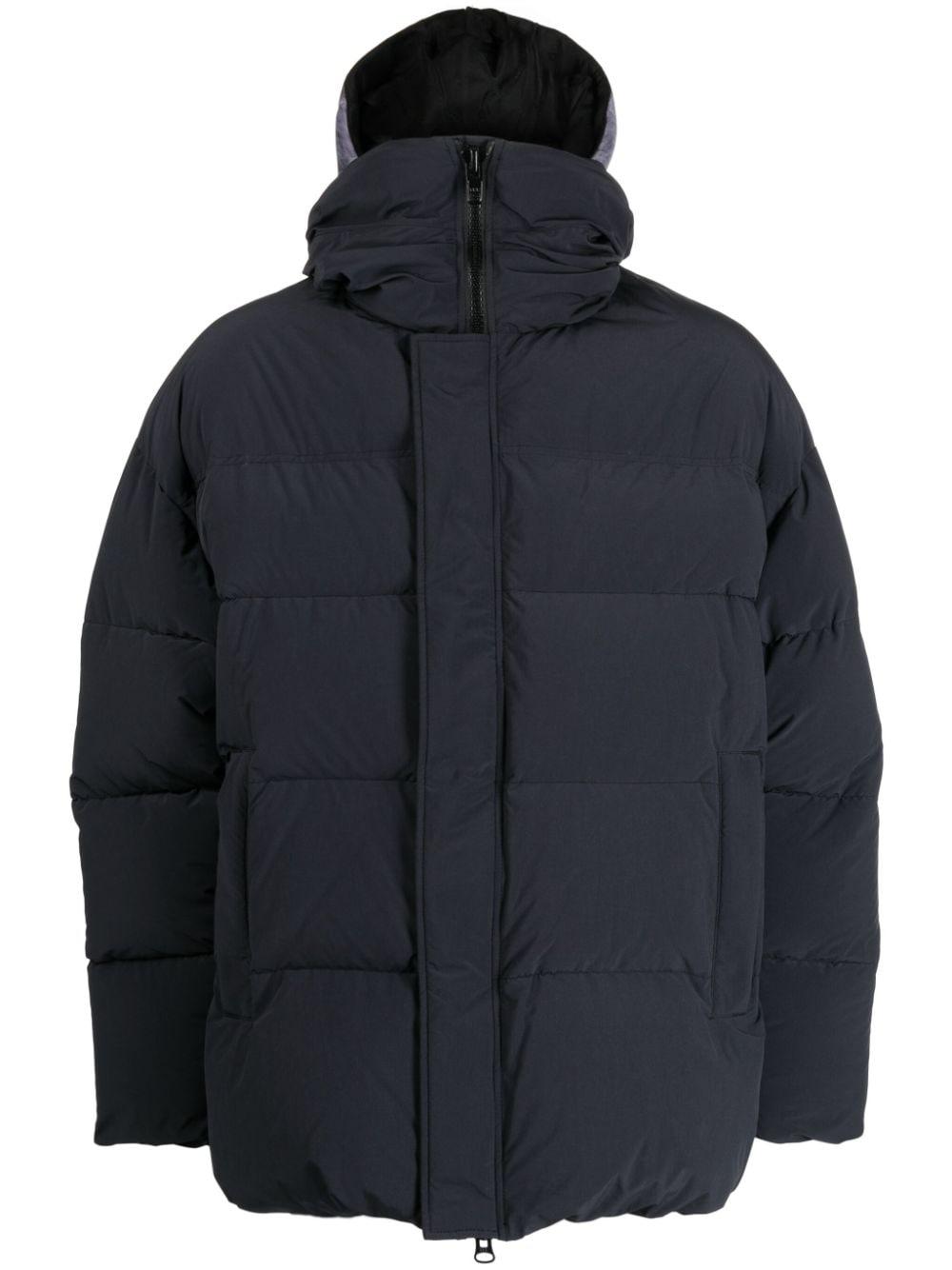 Doublet Animal-print Hooded Padded Jacket in Blue for Men | Lyst