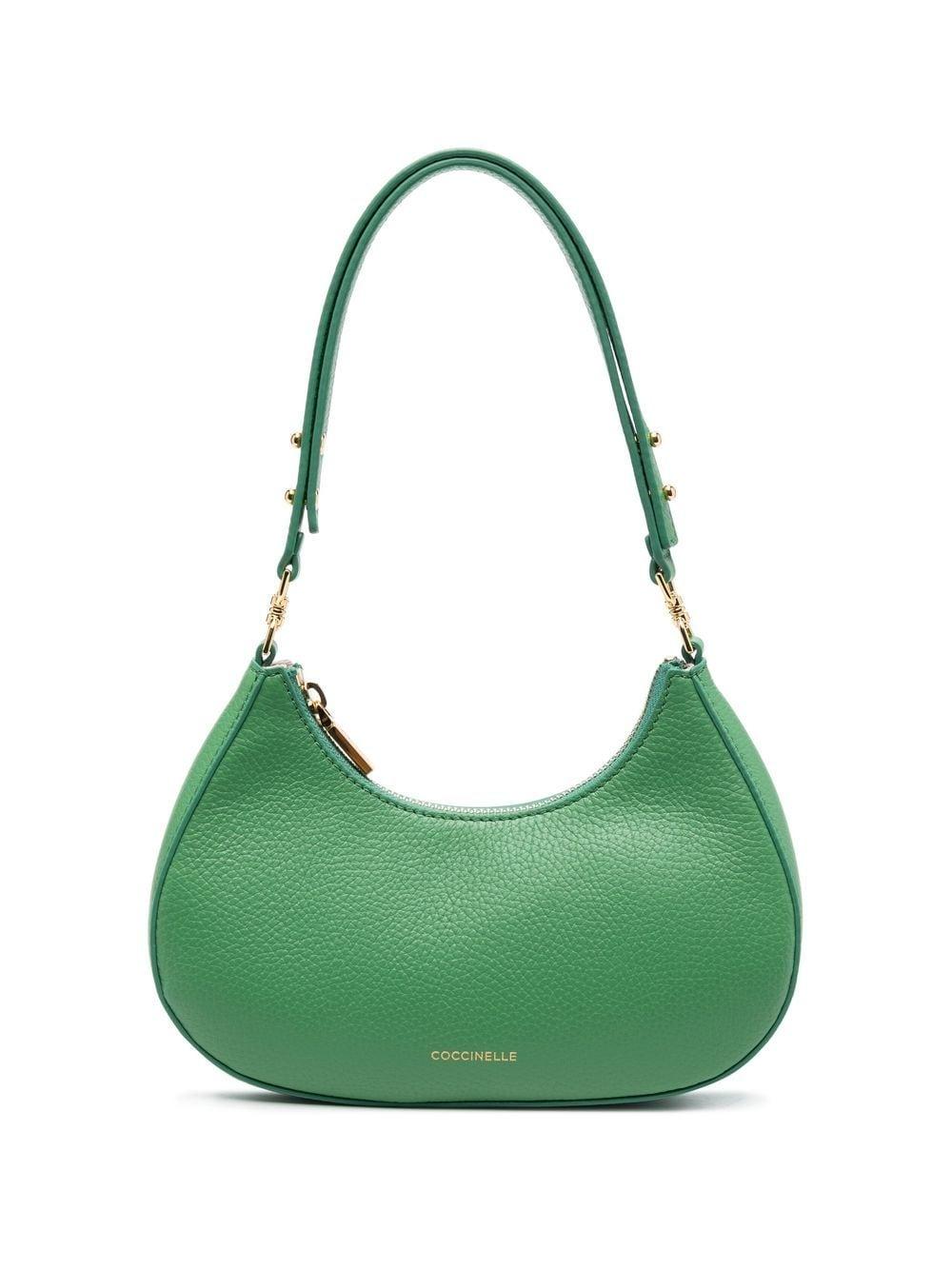 Coccinelle Mini Carrie Leather Shoulder Bag in Green | Lyst