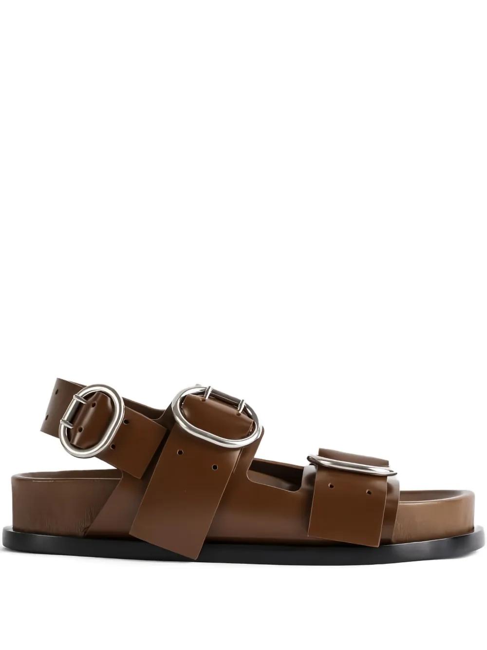 直営店‐JIL SANDER‐ SALE♪ バックル フラットサンダル JIL SANDER JILSANDER ジルサンダー サンダル スポーツサンダル