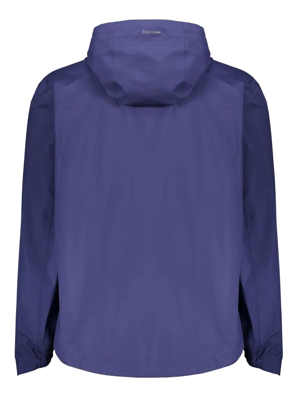 Herno Hooded Jacket in Blue for Men | Lyst
