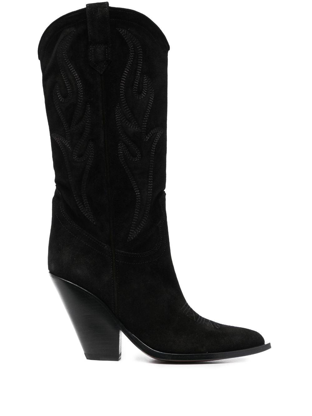 Sonora Boots 110mm Westernstyle Suede Boots in Black Lyst