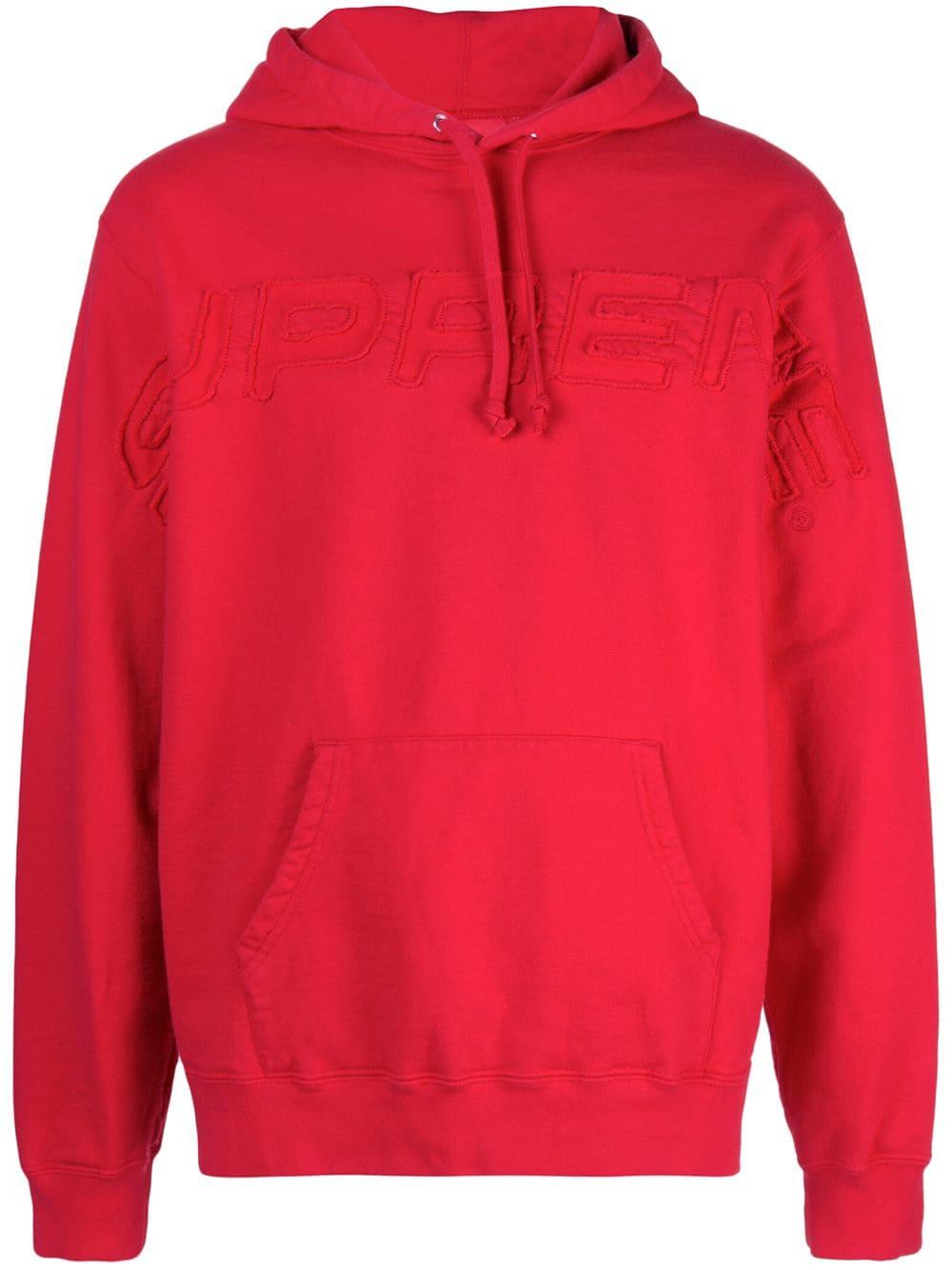 Supreme Cotton Embroidered Logo Hoodie for Men - Lyst