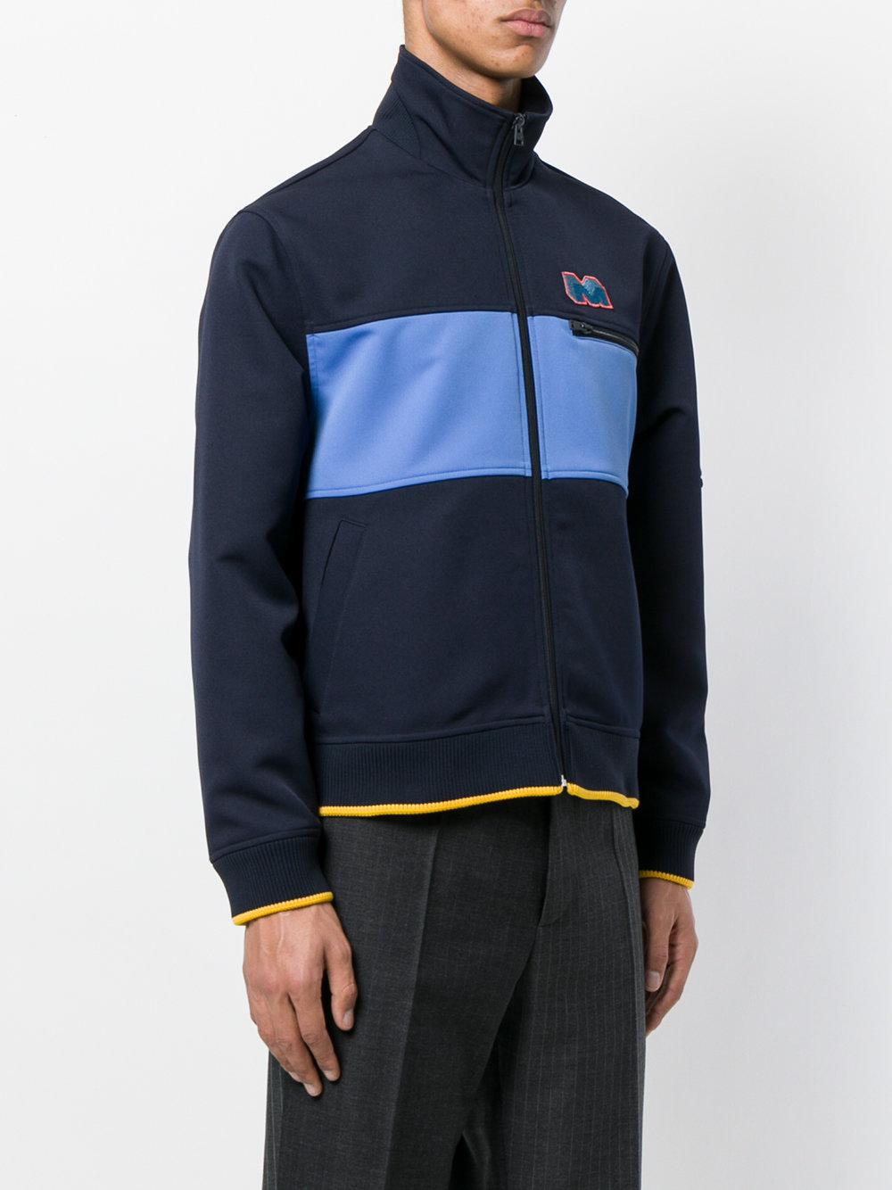 Marni Synthetic Logo Track Jacket in Blue for Men | Lyst