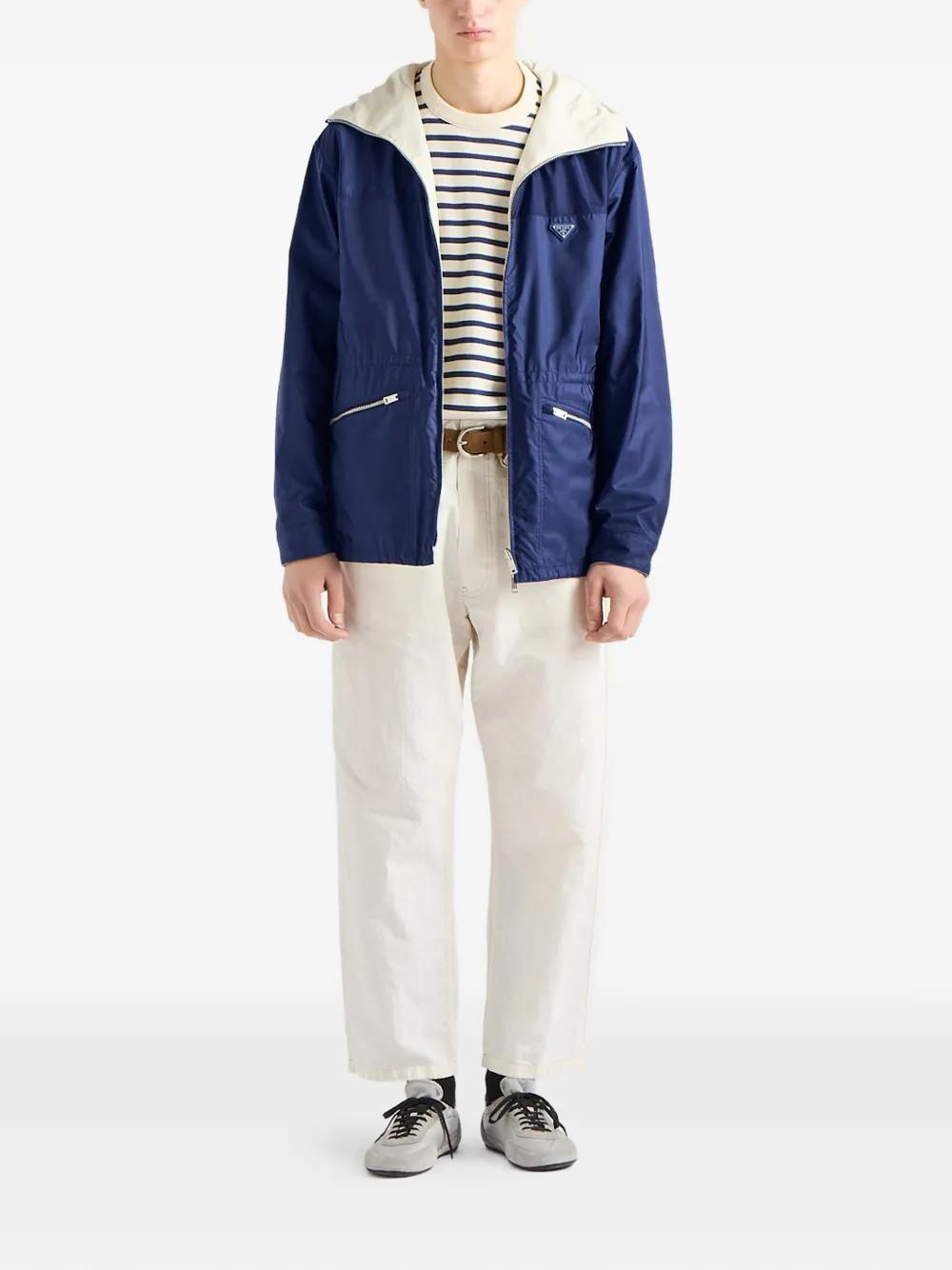 PRADA 2024AW RE-NYLON ネイビー パデッドジャケット Prada Re-nylon Jacket in Blue for Men | Lyst