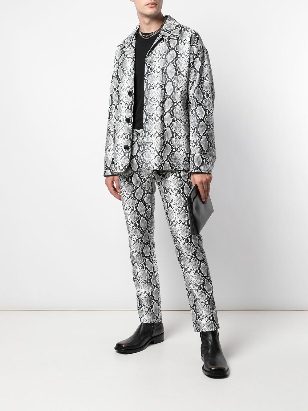 grey snakeskin jacket