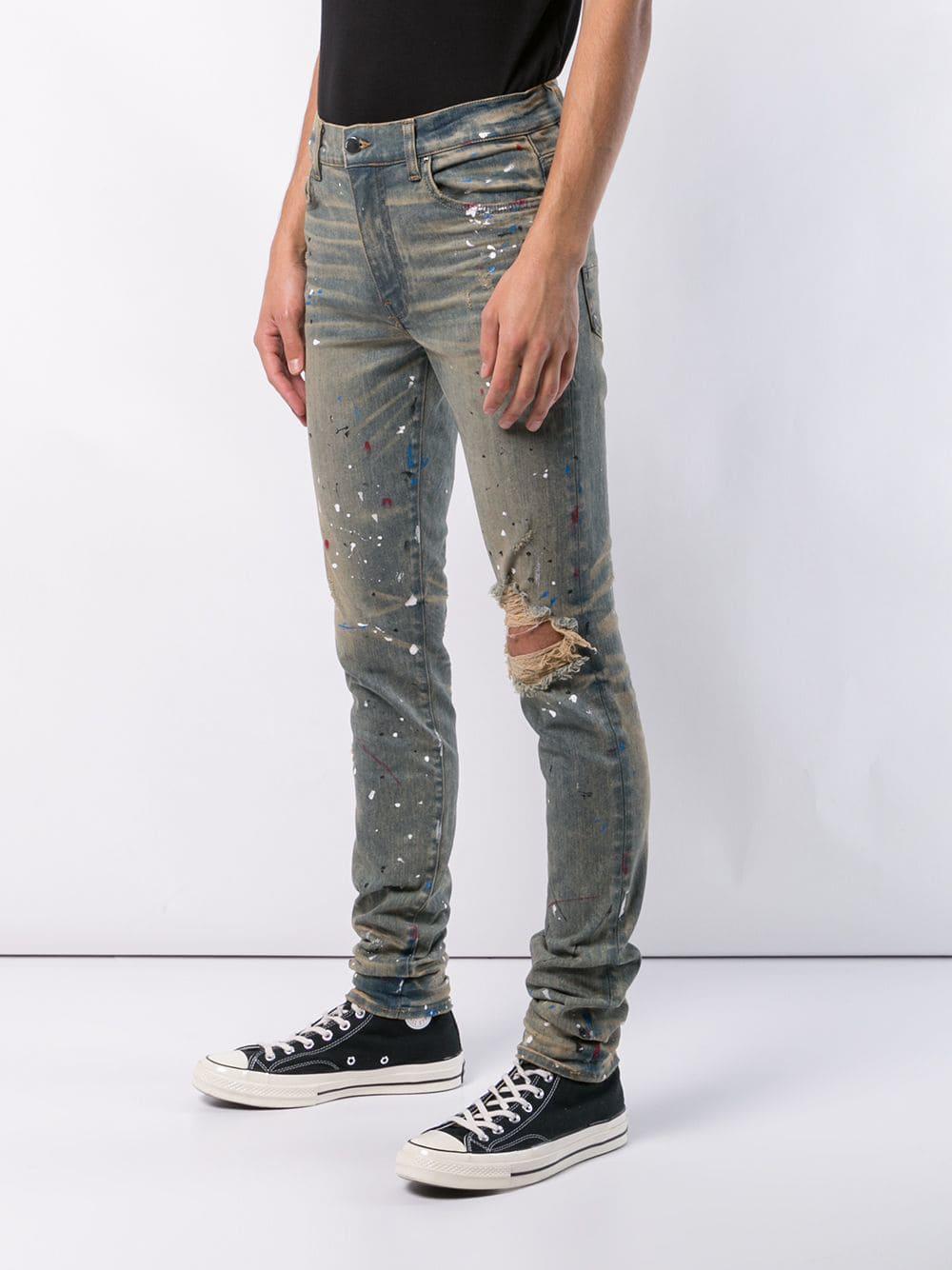 amiri jeans splatter