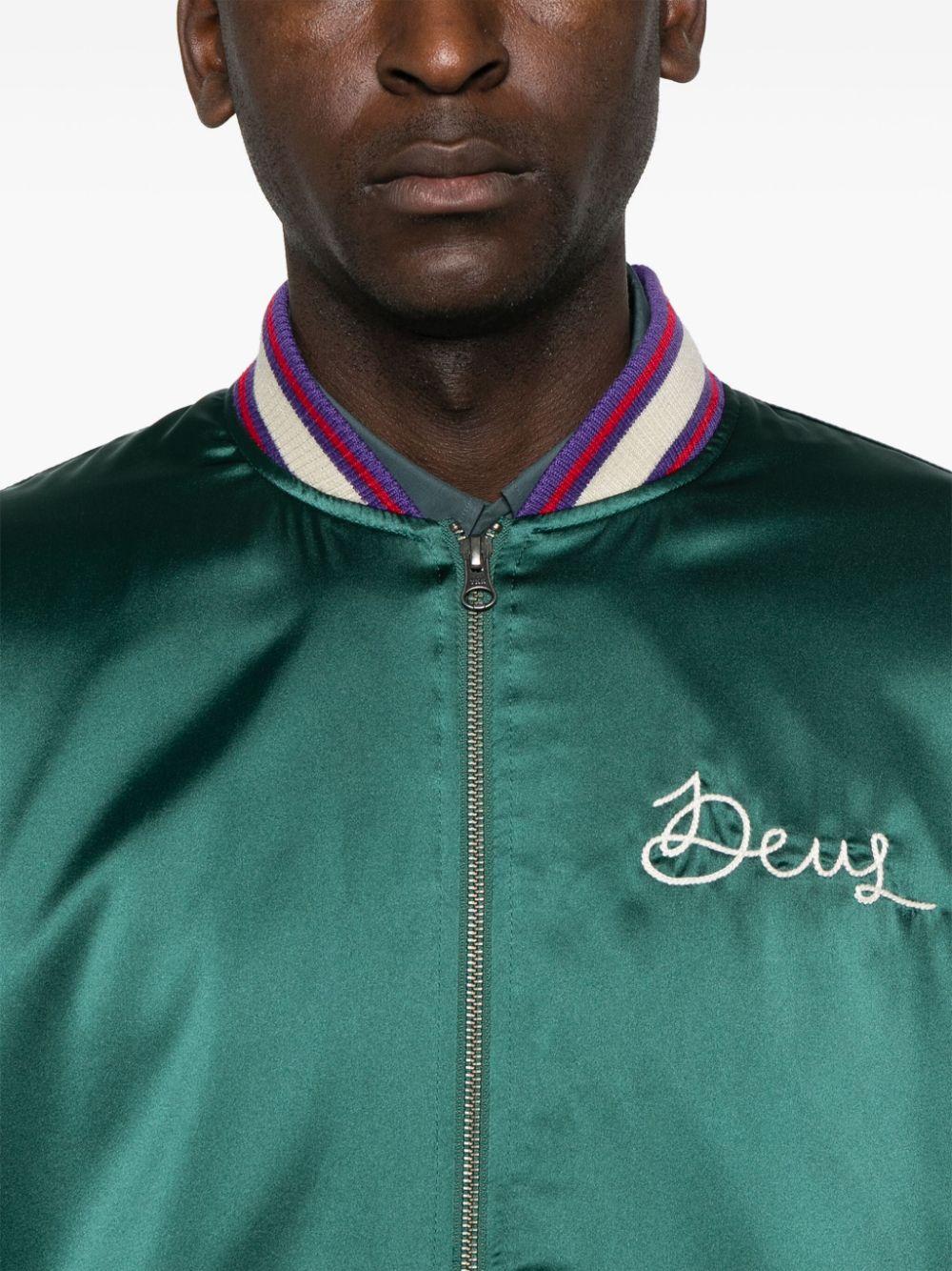 Deus Ex Machina Memento Mori Bomber Jacket in Green for Men | Lyst