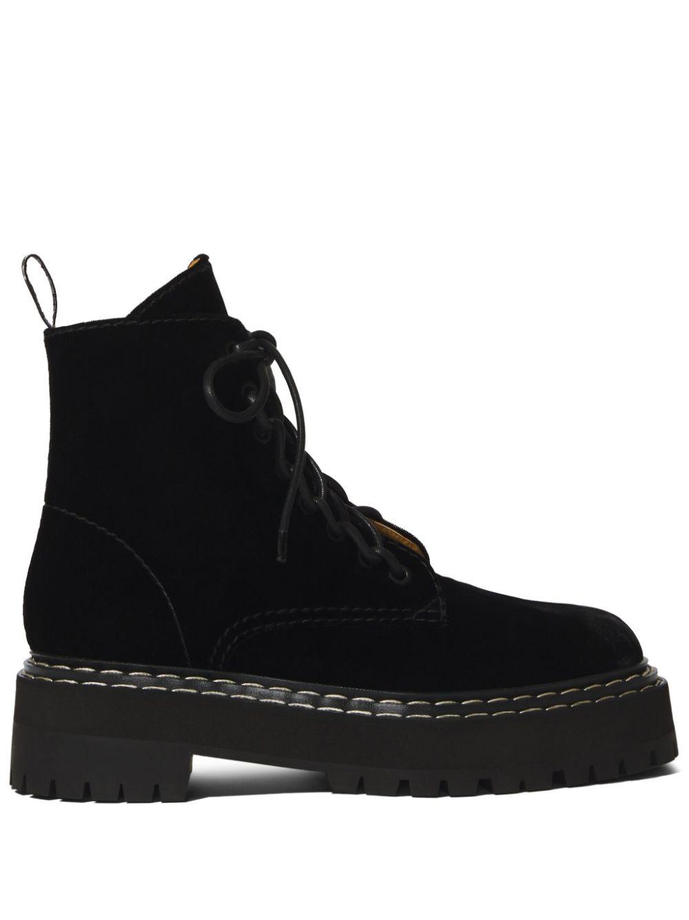 Proenza schouler lace up ankle top boots