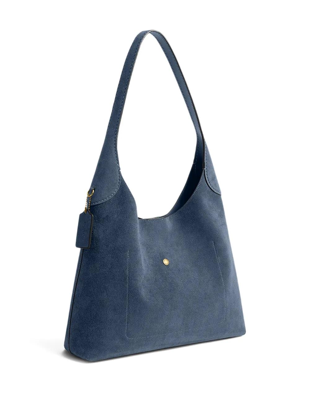 COACH Suede Tote Bag in Blue | Lyst