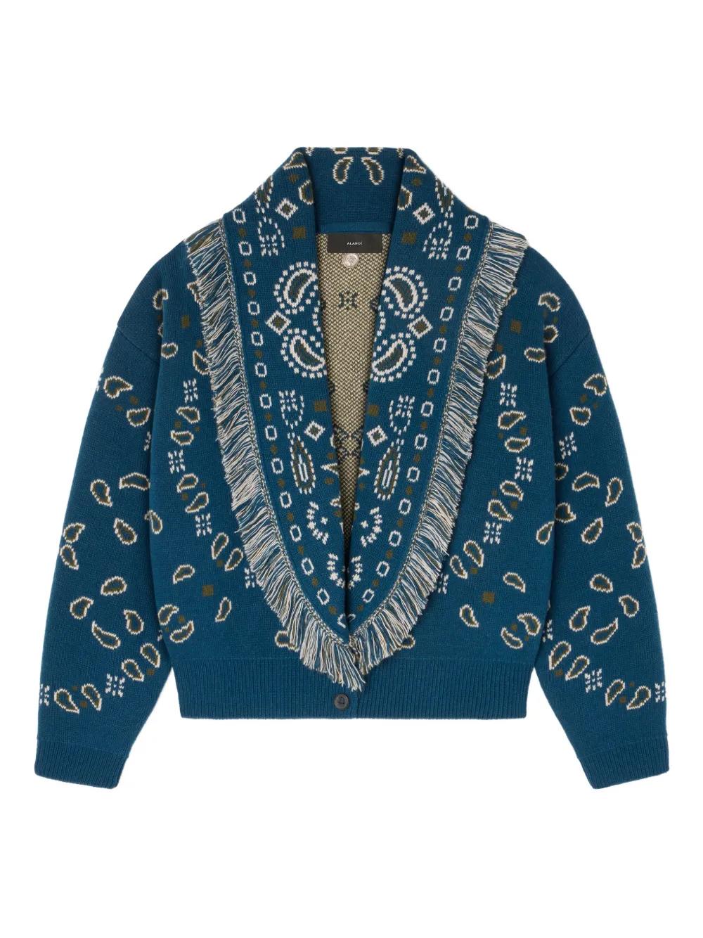 ALANUI カーディガン ALANUI Madurai fringed striped cotton-blend cardigan | NET-A