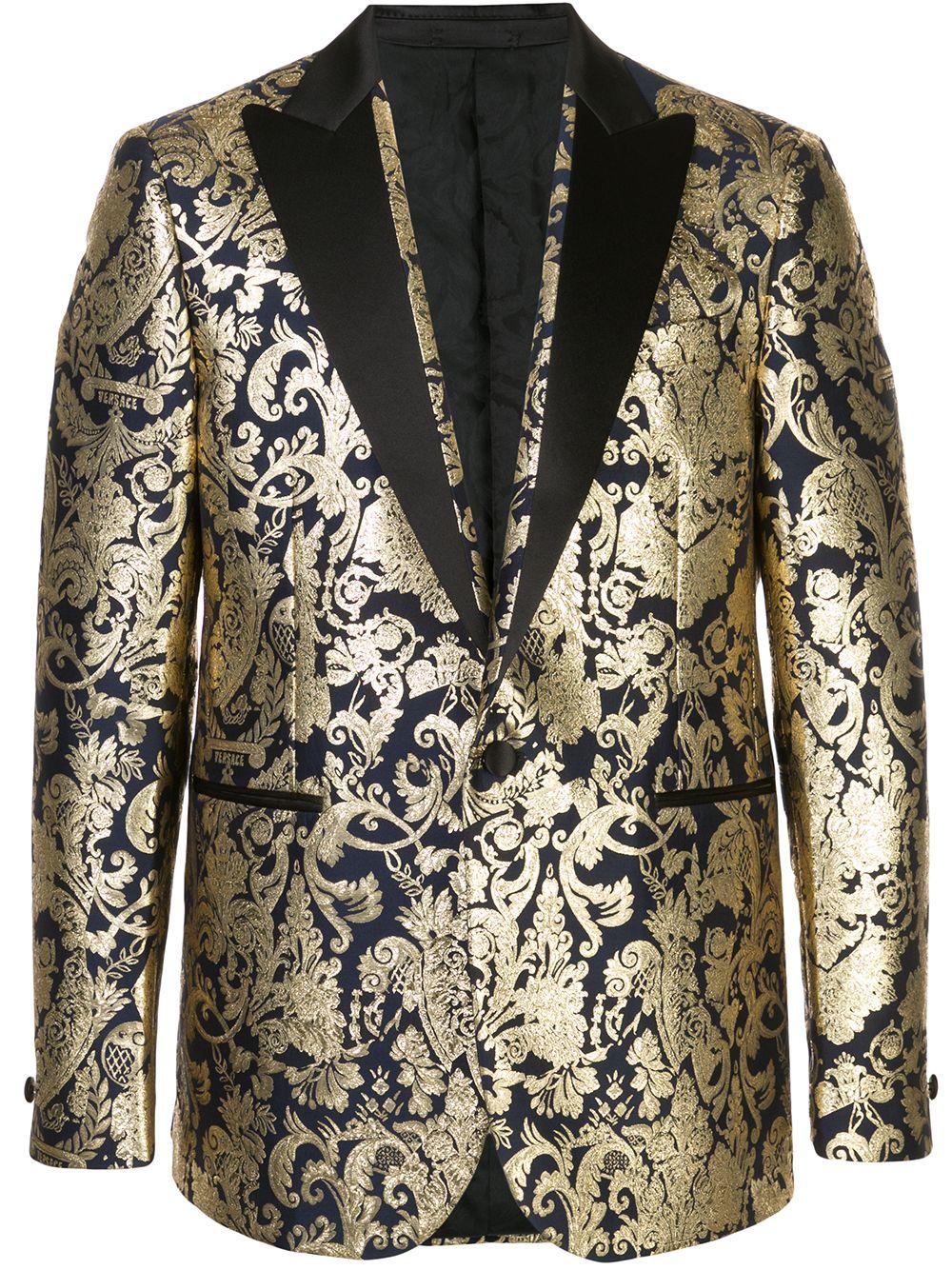 Versace Silk Barocco Brocade Blazer in Gold (Metallic) for Men | Lyst