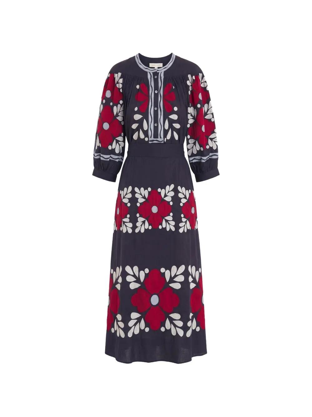 antik batik myle midi dress Mimi long dress Embroidered Elegance by Antik Batik