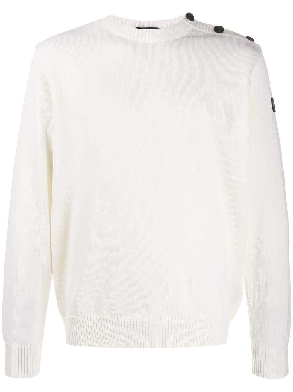 paul and shark crew button knitted jumper