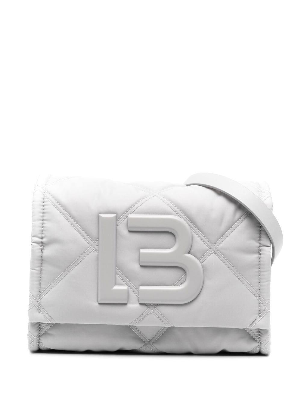 Bimba Y Lola Quilted Debossed-logo Shoulder Bag in Gray | Lyst