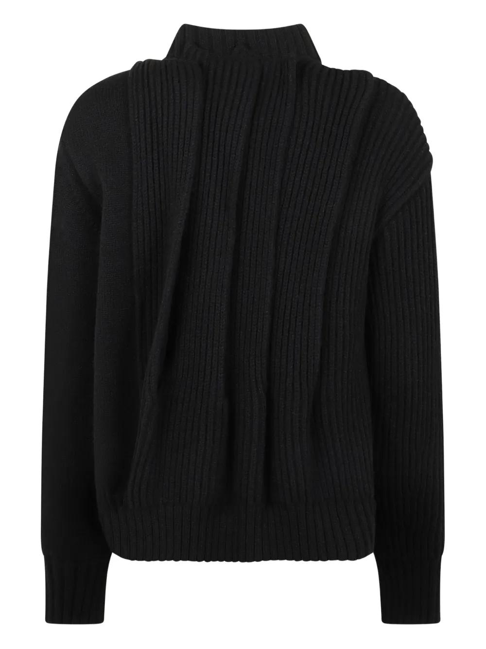 Sacai Twisted Cable High Neck Pullover | eBay