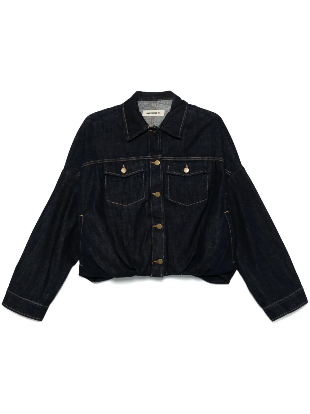 【SEMICOUTURE】　デニムジャケット Semicouture Denim Jacket | Blue | FARFETCH SG