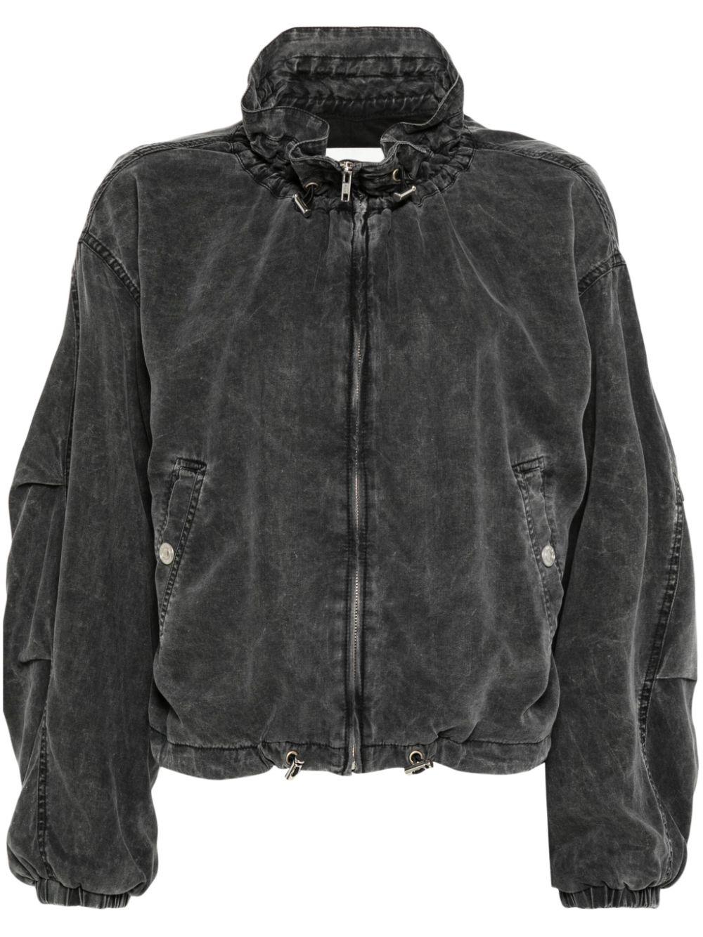 ジャケット Isabel Marant Black Pimia Jacket In Denim And Faux Fur PIMIA JACKET Woman black | ISABEL MARANT Official online store