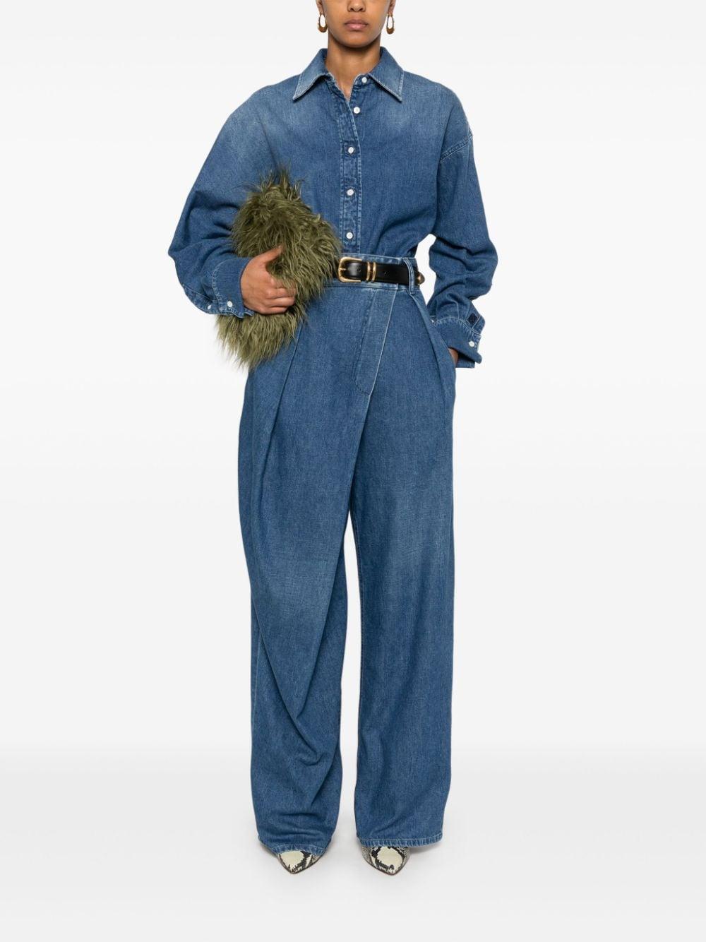 Loewe Wrap Jeans in Blue | Lyst