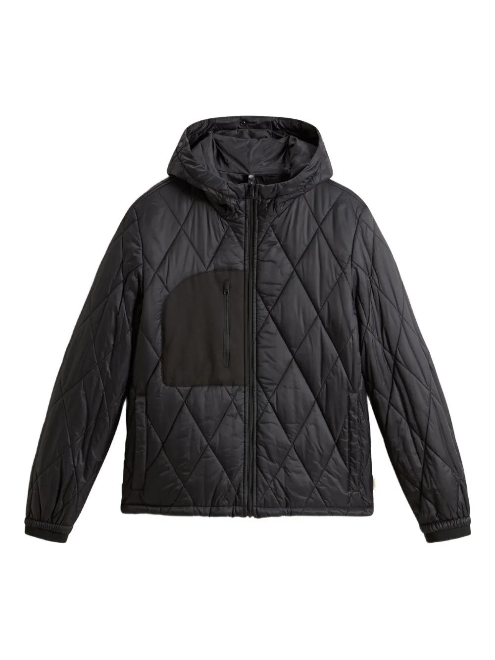 Woolrich Jacke mit Rautenmuster in Schwarz für Herren Lyst DE
