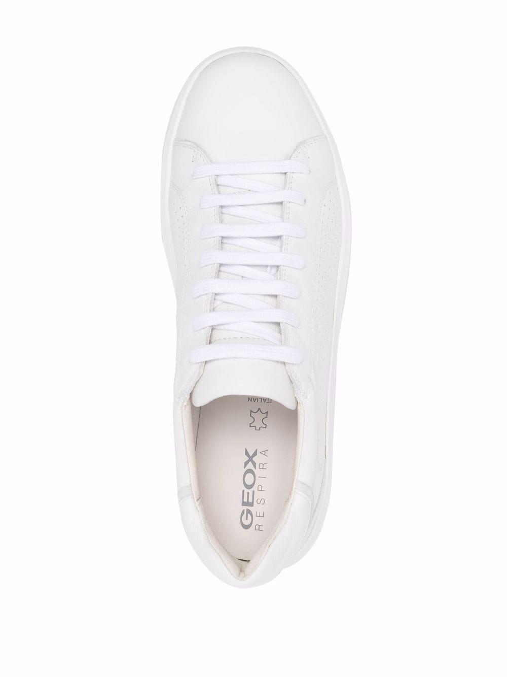 Geox Leather Velletri Low-top Sneakers in White for Men | Lyst