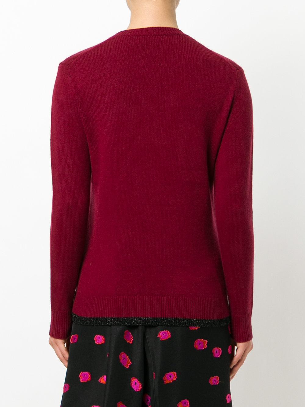 COACH Shark Sweater in Red - Lyst