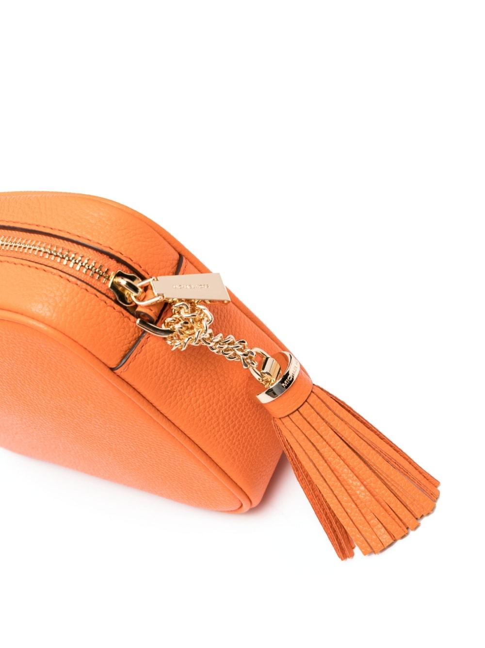 MICHAEL Michael Kors Ginny Leather Crossbody Bag in Orange